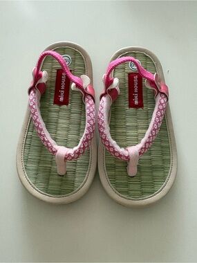 Miki House Kids Traditional Zori Pink Sandals -Japanese style Size 15CM